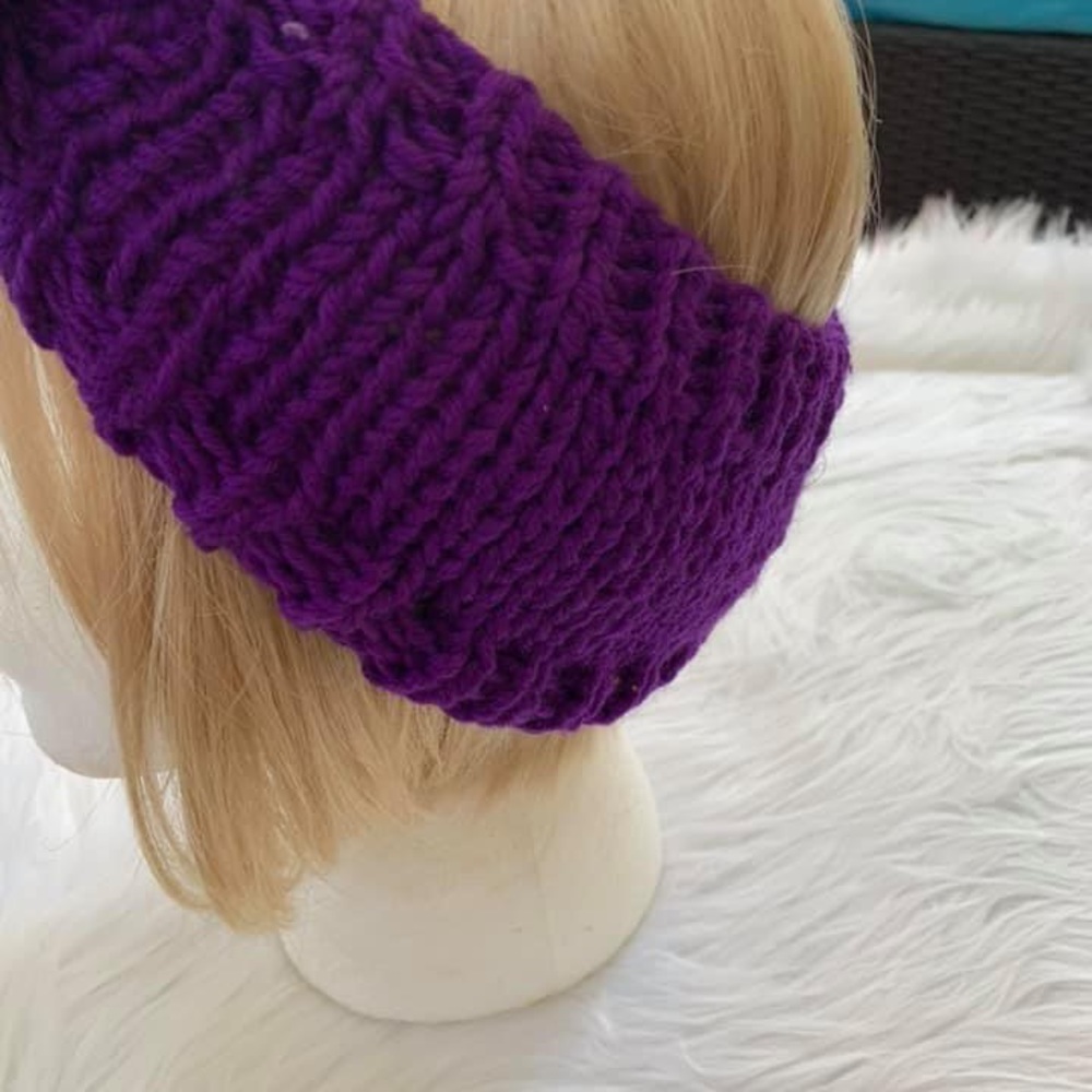 Knit head wrap - Picture 2 of 2